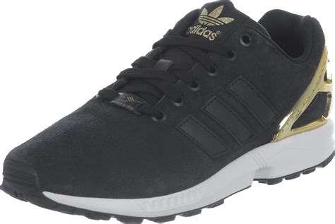 adidas zx flux w schuhe schwarz gold ebay|adidas originals zx flux men's.